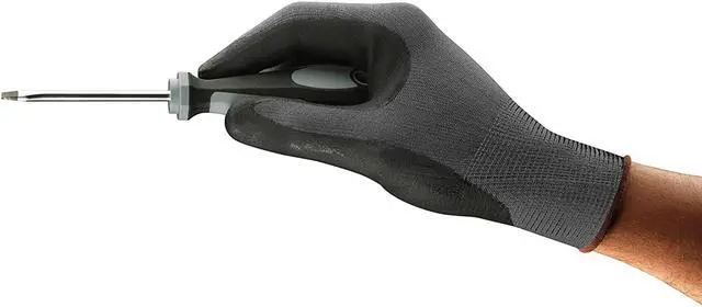 Alt view image 2 of 5 - Ansell Hyflex 11-840 Work Gloves for Men and Women, Nylon, Medium, 12 Pairs