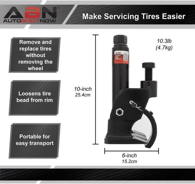 Alt view image 2 of 7 - ABN Manual Tire Bead Breaker Jack - Bead Breaking Manual Tire Changer Tool