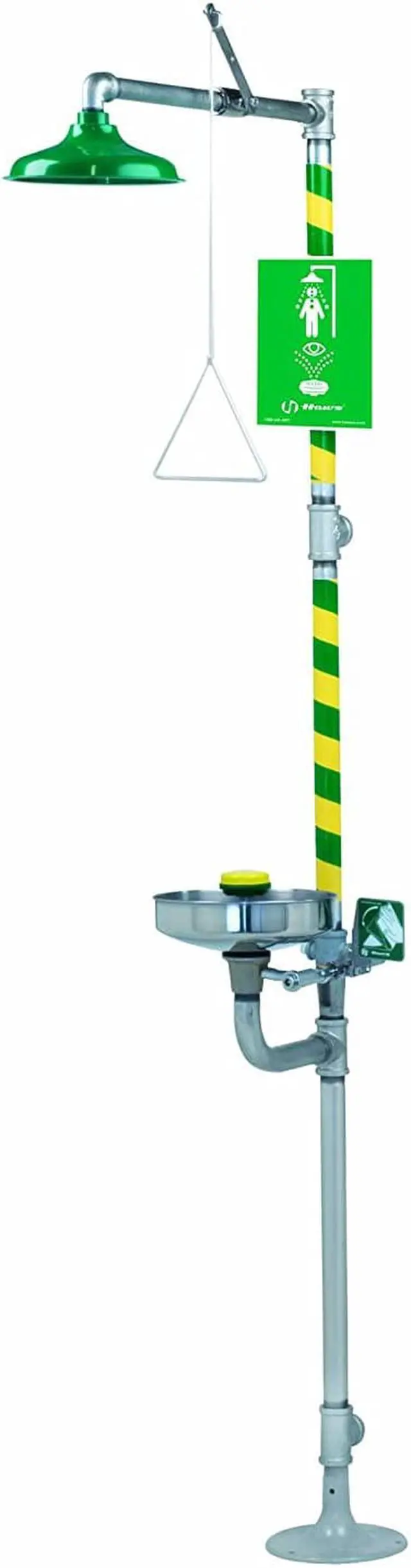 Alt view image 2 of 9 - HAWS 8300-8309 Eyewash and Shower Station, Stainless Steel Bowl, Includes AXION