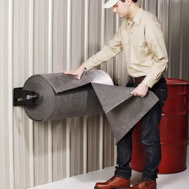 Alt view image 8 of 10 - PIG MAT230 Absorbent Roll, Absorbs 40.2 gal. Universal, ,Gray