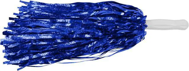 Alt view image 6 of 7 - 7Penn Cheerleader Pom - 12 Pair Blue Metallic Cheer Dance Pom Shakers Bulk Set