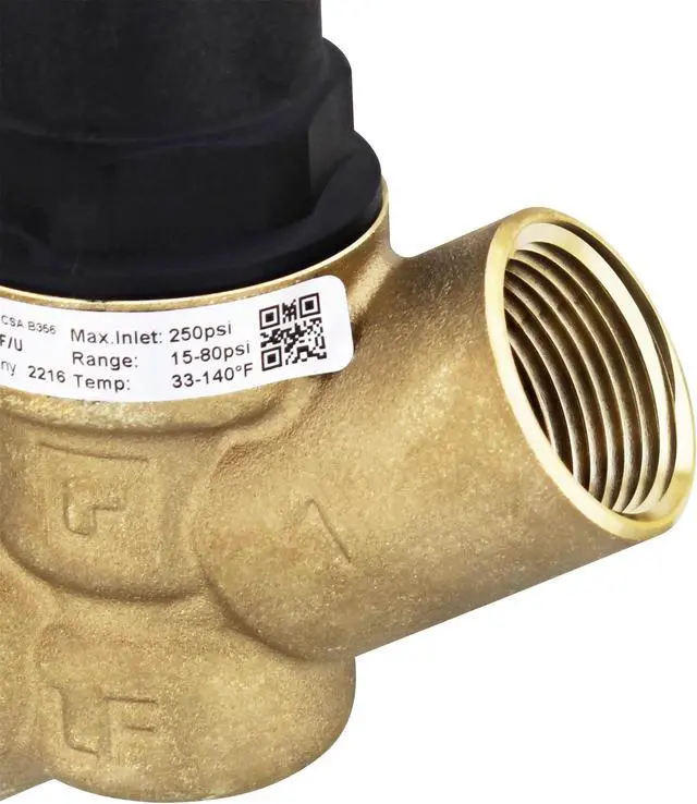 Alt view image 4 of 4 - Resideo Water Pressure Regulator Valve - 1in DN25 Female NPT Relief Valve
