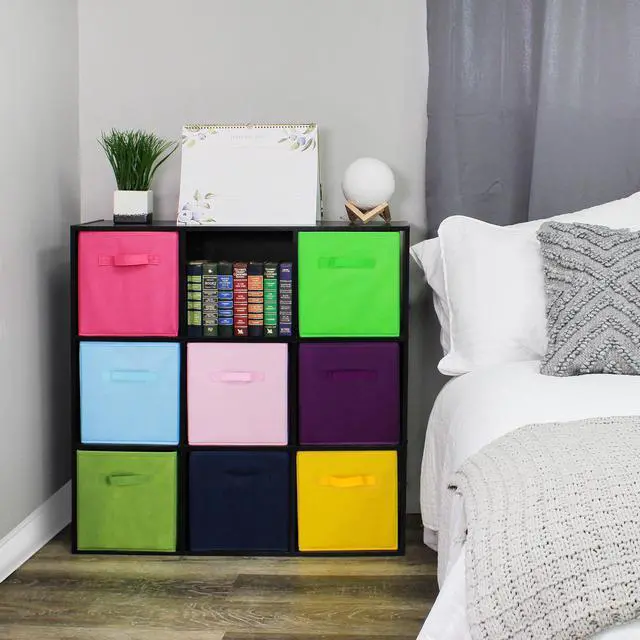 Alt view image 5 of 7 - 7Penn Basket Cube Storage - 8pc Colorful Basket Organization Bins with Handle