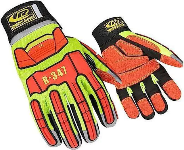 Main image of Glove, Rescue, Cut Resistant, 3XL, Hi-Vis, Pr
