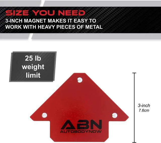 Alt view image 2 of 7 - ABN Arrow Welding Magnet - 25lb Positioning Square Welding Clamp