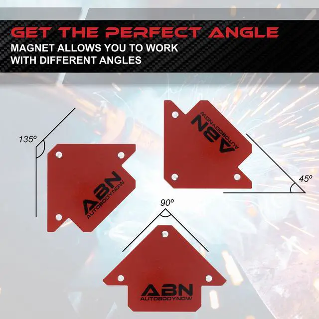 Alt view image 3 of 7 - ABN Arrow Welding Magnet - 25lb Positioning Square Welding Clamp