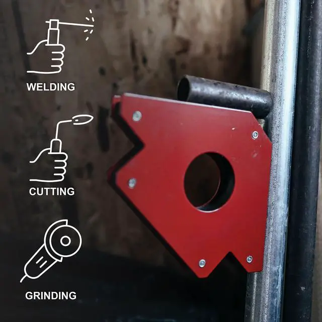 Alt view image 4 of 7 - ABN Arrow Welding Magnet - 4pk 50lb Positioning Square Welding Clamps
