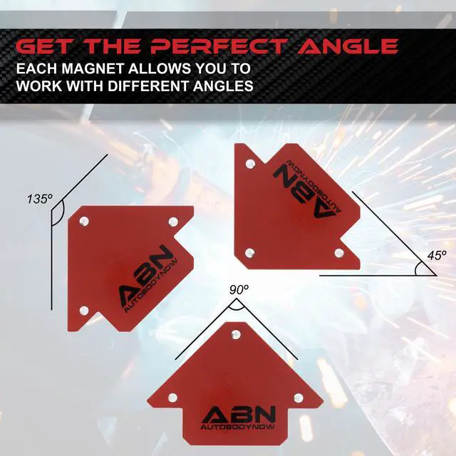 Alt view image 3 of 7 - ABN Arrow Welding Magnet - 4pk 25lb Positioning Square Welding Clamps