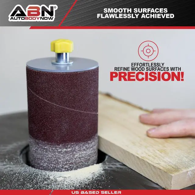 Alt view image 4 of 7 - ABN Aluminum Oxide Wood Sanding Sleeves 18-Pack 4.5 Inch Long Sandpaper Rolls