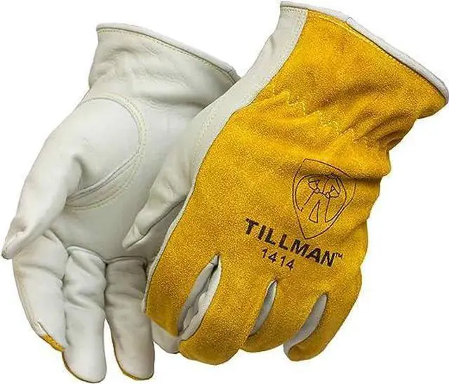 Alt view image 5 of 5 - Tillman 1414 Top Grain/Split Cowhide Drivers Gloves, Medium