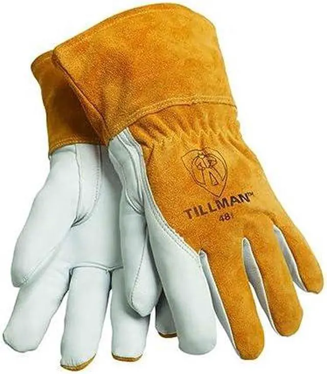 Alt view image 5 of 6 - Tillman 48 Top Grain Goatskin/Cowhide Fleece Lined MIG Welding Gloves, X-Large