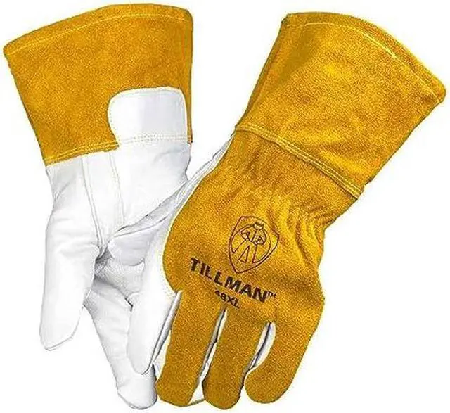 Alt view image 6 of 6 - Tillman 48 Top Grain Goatskin/Cowhide Fleece Lined MIG Welding Gloves, X-Large