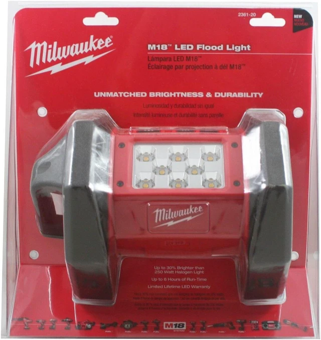 Alt view image 15 of 15 - Milwaukee Electric Tool M18 LED Flood Light (Battery and Charger NOT Included)