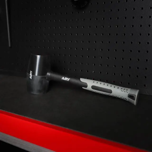 Alt view image 12 of 12 - ABN Rubber Mallet 32 Ounce with Fiberglass Handle