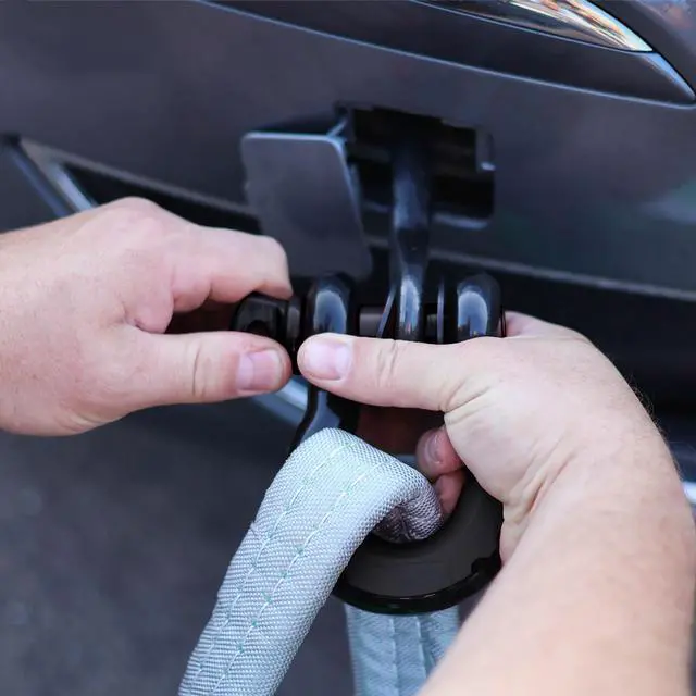 Alt view image 6 of 7 - ABN Recovery Tow Strap Kit - 35,000lbs Load Limit Tree Saver Straps Snatch Block