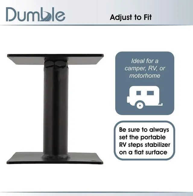 Alt view image 3 of 7 - Dumble RV Step Stabilizer - 4-8in Camper Adjustable Height Step Stabilizer