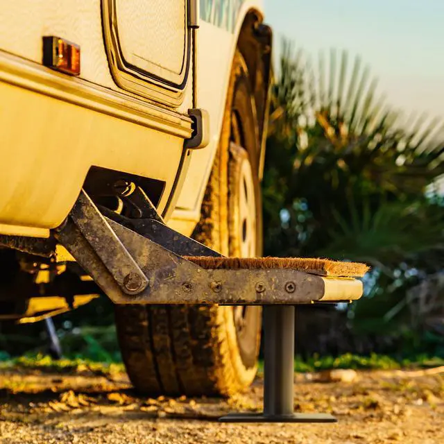 Alt view image 4 of 7 - Dumble RV Step Stabilizer - 4-8in Camper Adjustable Height Step Stabilizer