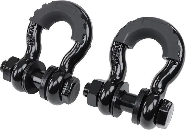 Alt view image 6 of 7 - ABN Tow Hitch D Ring 3/4 Inch - 2pk Towing D Rings 41,850 lb Break Strength