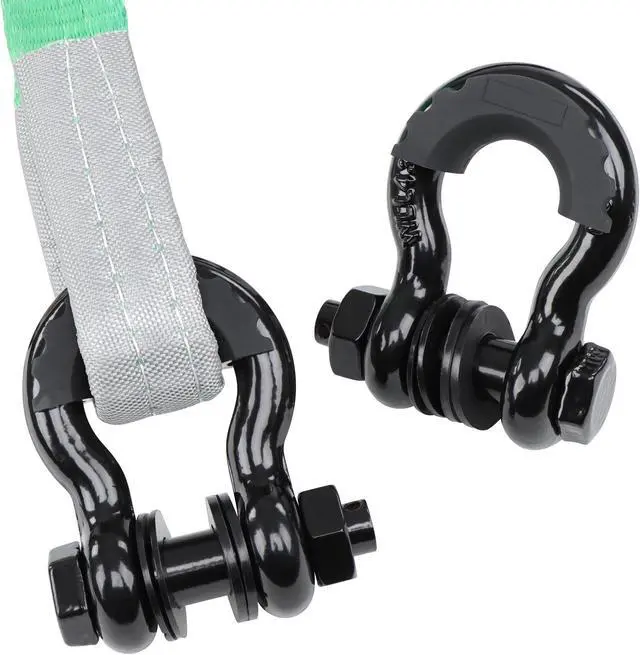 Alt view image 7 of 7 - ABN Tow Hitch D Ring 3/4 Inch - 2pk Towing D Rings 41,850 lb Break Strength