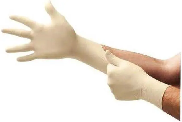 Alt view image 2 of 2 - Microflex MF-300-M Medium Diamond Grip Latex Gloves 100 Count