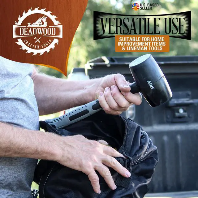 Alt view image 6 of 6 - Deadwood Crafted Tools Canvas Tool Bag - 150lb Max Aerial Hoist Lineman Bucket