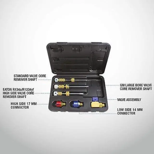 Alt view image 2 of 3 - MASTERCOOL 58490-YF Universal R1234yf Valve Core Remover/Installer Master Kit