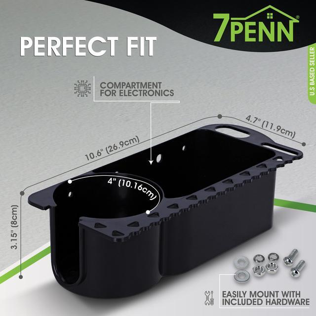 Alt view image 4 of 7 - 7Penn Boat Storage Organizer - 2 Pack Draining Marine Cup Holder for Accessories