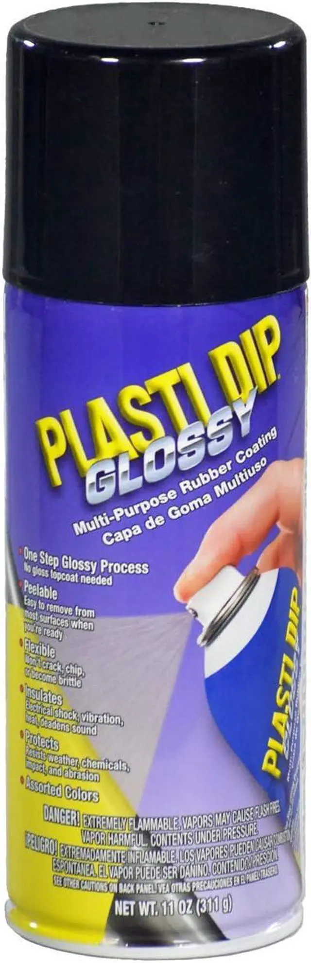 Alt view image 2 of 3 - Plasti Dip Glossy Black Rim Kit, 11 oz Aerosol Pack of 4 cans  bonus Cangun Tool