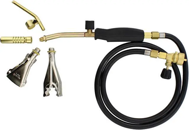 Alt view image 6 of 7 - BISupply Hand Held Propane Torch Kit - 50in Handheld Torch with Hose and Burners