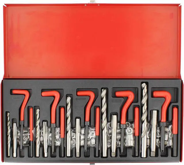 Main image of ABN Professional Thread Repair Kit - 131pc SAE Drill Thread Restorer Kit