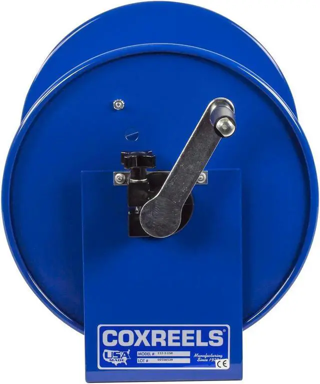 Alt view image 18 of 20 - COXREELS 112-3-100 Hand Crank Hose Reel, 100 ft 3/8 in ID, 12 in Length x 9 1/2