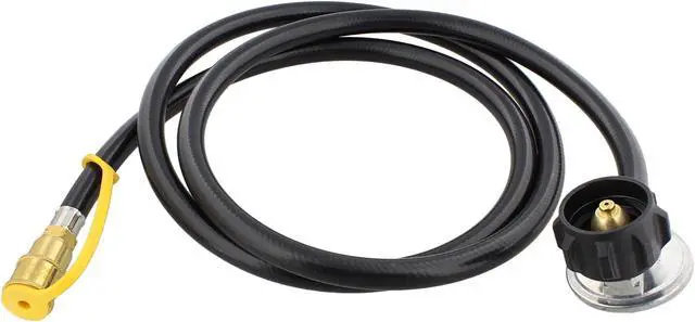 Main image of BISupply Low Pressure Regulator Hose 8ft Steel Propane Gas Grill and Heater