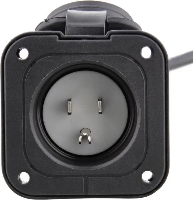 Alt view image 6 of 7 - Dumble Power Inlet Port Plug 125 Volt AC Port Plug 15 Amp RV Electrical Outlet
