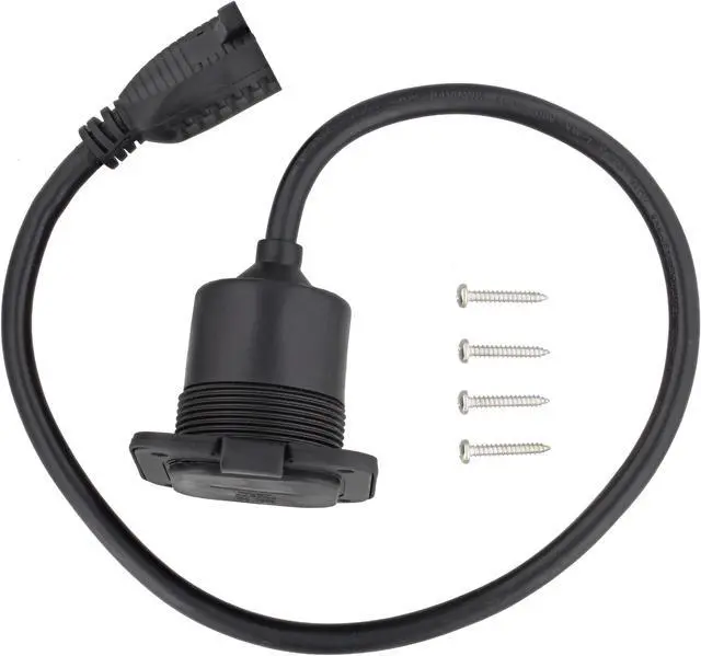 Alt view image 7 of 7 - Dumble Power Inlet Port Plug 125 Volt AC Port Plug 15 Amp RV Electrical Outlet