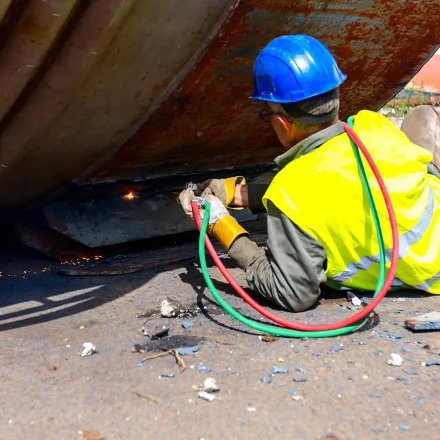 Alt view image 4 of 7 - ABN Oxy Acetylene Hose - 50ft 1/4in B Fitting Twin Welding Cutting Torch Hoses