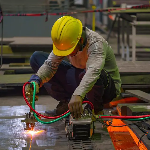Alt view image 7 of 7 - ABN Oxy Acetylene Hose - 50ft 1/4in B Fitting Twin Welding Cutting Torch Hoses