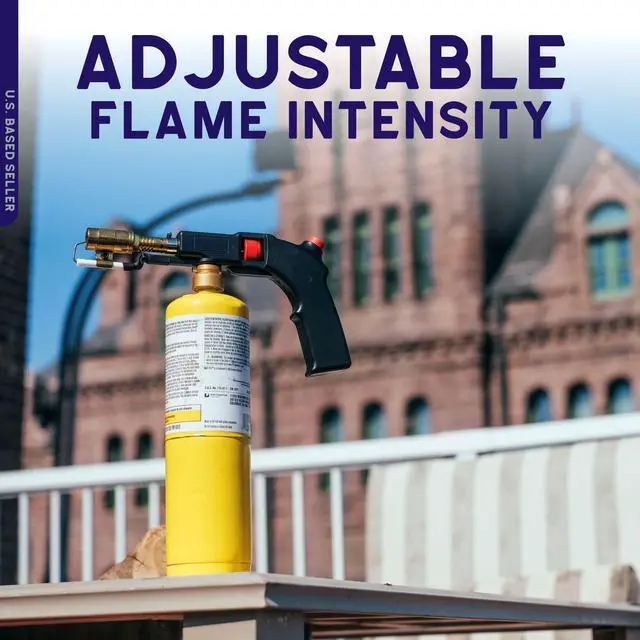 Alt view image 4 of 7 - BISupply Electric Hand Held Torch Head Push Button Self Igniting Propane Torch
