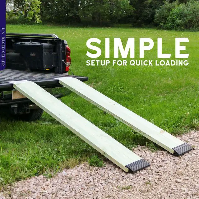 Alt view image 4 of 7 - BISupply Truck Ramp End Kit - 12in Motorcycle Loading Ramp Brackets and Feet