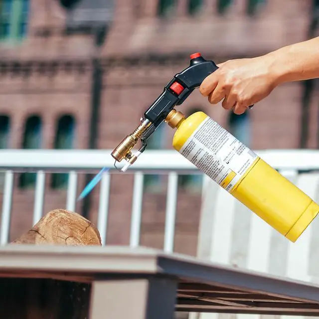 Alt view image 6 of 7 - BISupply Electric Hand Held Torch Head Push Button Self Igniting Propane Torch