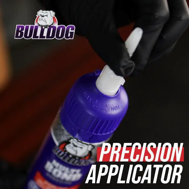 Alt view image 6 of 7 - Bulldog Multi-Bond Adhesive, 6 oz., White, Ideal for Hundreds of Shop and Garage Applications, Fast-Drying, Works on Wet Surfaces, Ideal for Metal, Fiberglass and Brick Adhesive