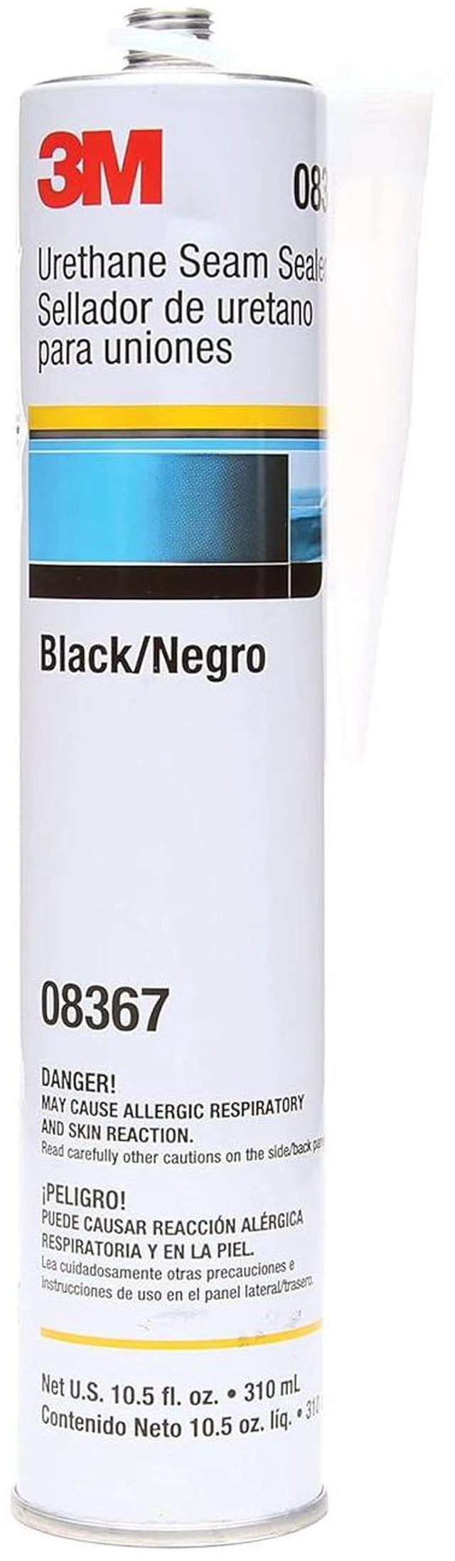 Main image of 3M Urethane Seam Sealer, 08367, Black Color, High Solids, Flexible 10.5 fl oz