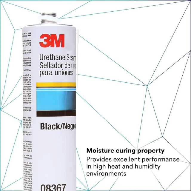 Alt view image 3 of 7 - 3M Urethane Seam Sealer, 08367, Black Color, High Solids, Flexible 10.5 fl oz