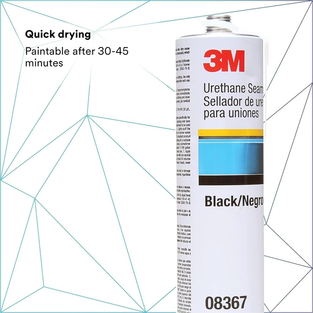 Alt view image 5 of 7 - 3M Urethane Seam Sealer, 08367, Black Color, High Solids, Flexible 10.5 fl oz