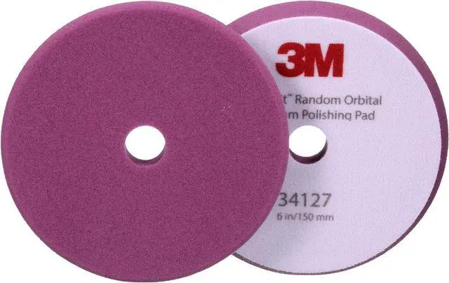Main image of 3M Perfect-It Random Orbital Foam Polishing Pad, 6"/150 mm, Purple, 34127