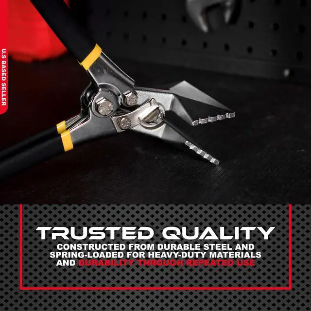 Alt view image 5 of 7 - ABN Sheet Metal Hand Seamer - 3 Inch Straight Jaw Manual Metal Bender Tool