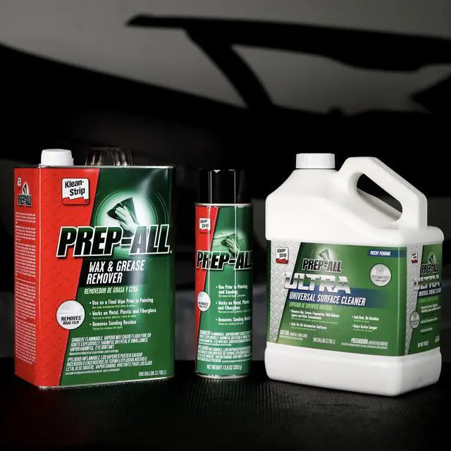 Alt view image 7 of 7 - Klean-Strip Prep-All Wax and Grease Remover, Fast-Acting Degreaser, Effective on Metal, Plastic, Fiberglass, Automotive DIY, 13.5 Ounce Aerosol