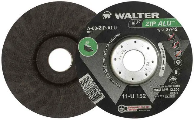 Main image of Walter 11U152 ZIP ALU Wheel [Pack of 25] 60 Grit, 5 in.