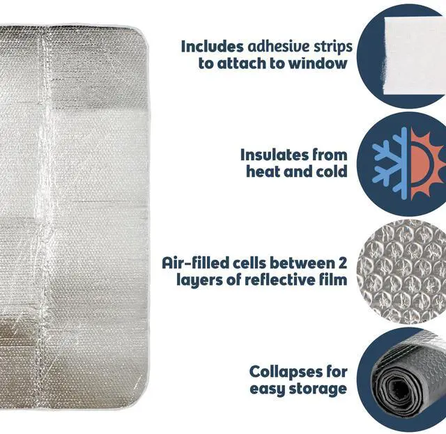 Alt view image 3 of 7 - Dumble | RV Door Window Shade RV Skylight Cover 50x30 Inch RV Window Insulation