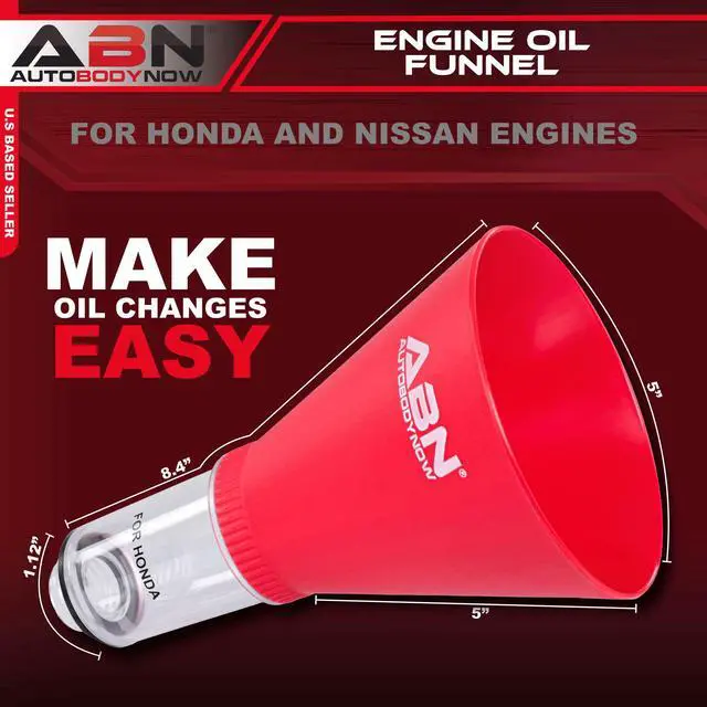 Alt view image 2 of 6 - ABN Automotive Funnel - Engine Oil Funnel Compatible with Honda and Nissan