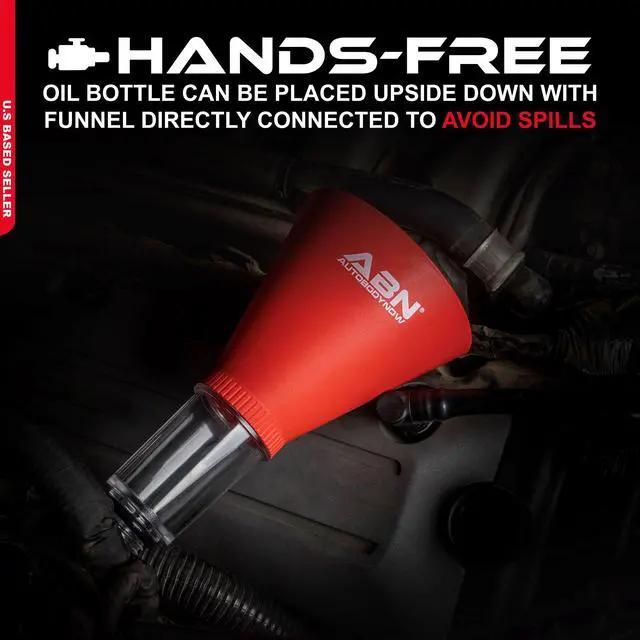 Alt view image 3 of 6 - ABN Automotive Funnel - Engine Oil Funnel Compatible with Honda and Nissan
